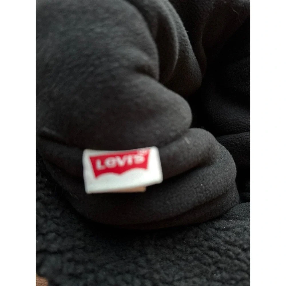 Mens Levis Flannel Trapper Winter Sherpa Hat Cap Small/Medium